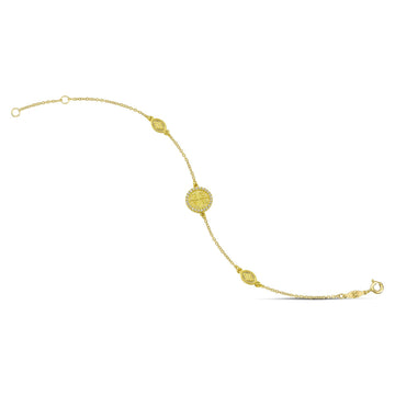 Βραχιόλι Χρυσό Κ9 με Κωνσταντινάτο